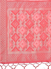 Radiant Linen Cotton Patola Saree - Where Tradition Dances with Elegance