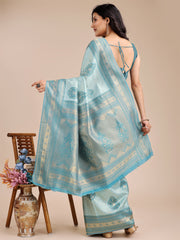 Graceful Light Green Silk Saree – Subtle Sophistication for Every Occasion