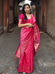Majestic Light Pink Pure Kanjivaram Silk Saree | Bridal Heritage Collection | Limited Edition