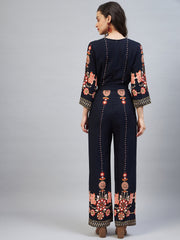 Women's Rayon Printed Floral Jumpsuit