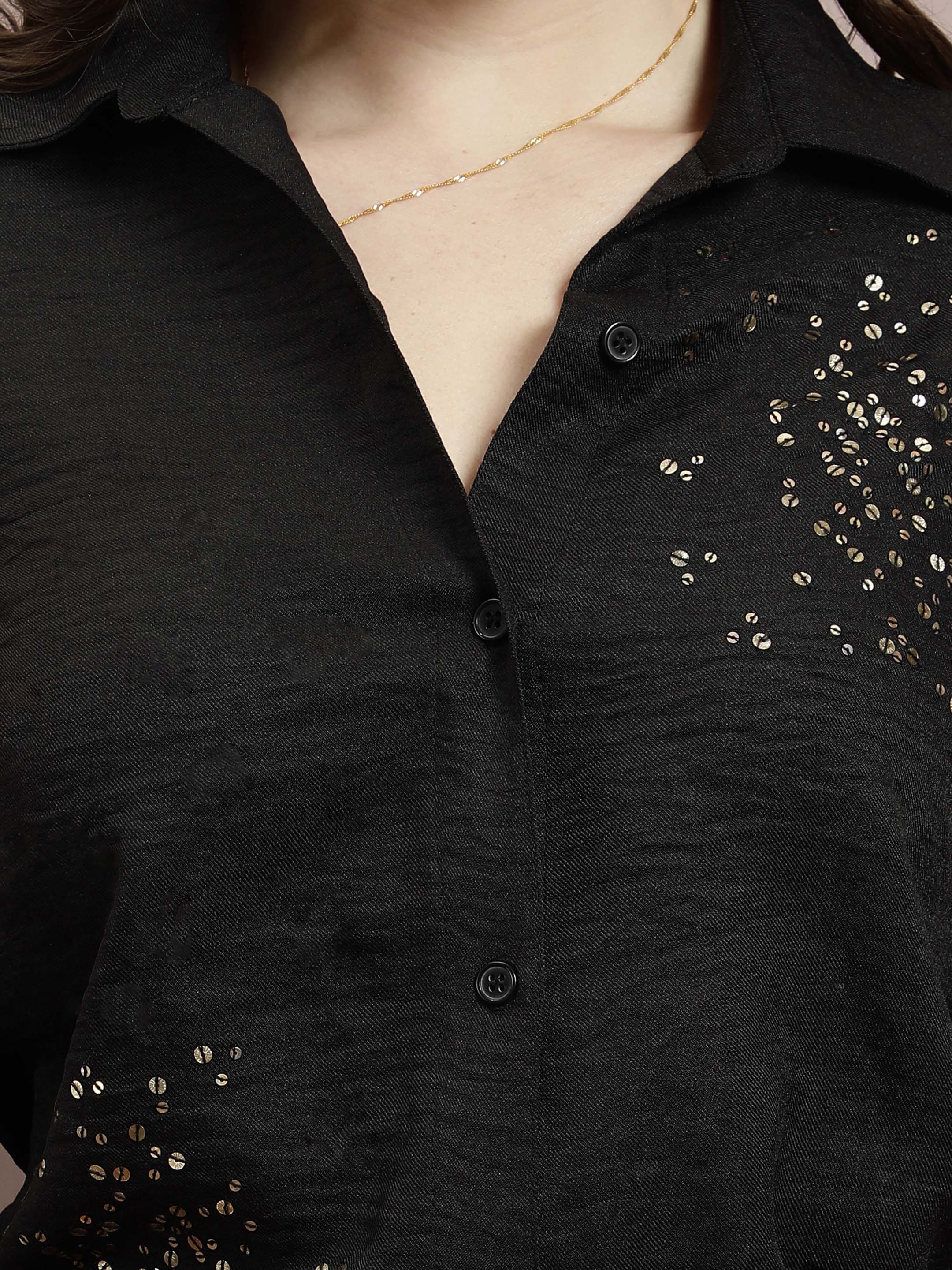 Women Floral Opaque Party Regular Fit Shirt