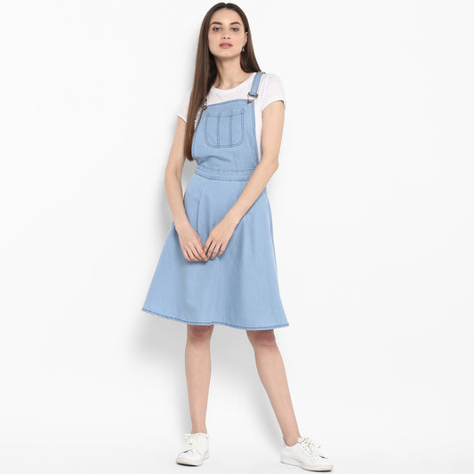 Women's Denim Dungaree Skirt Dress (without inner)