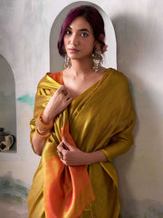 ASTITA - Light Tissue Silk Saree with Border - Classic Ethnic Grace