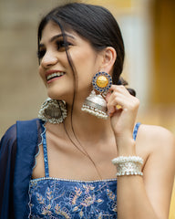 Noori Blue Kali Lehenga