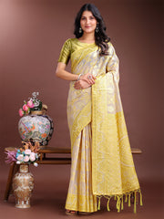 Graceful Beige & Coral Linen Cotton Saree – Lightweight Elegance for Modern Women