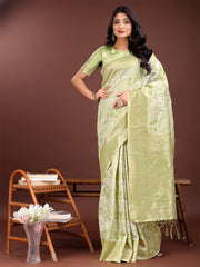 Elegant Yellow Cotton Saree with Golden Zari Work – Graceful Comfort for Everyday & Festive Wear