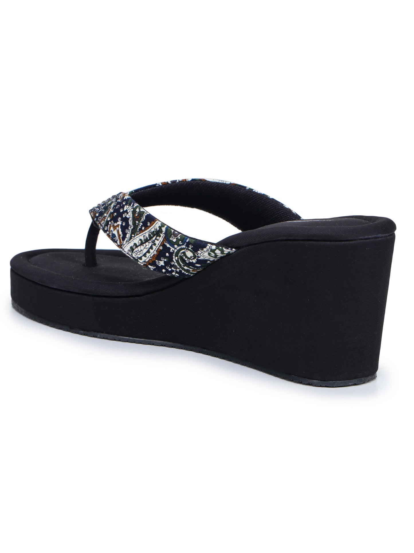 Fashion Open Back Sandal 3 inches Wedge Heels