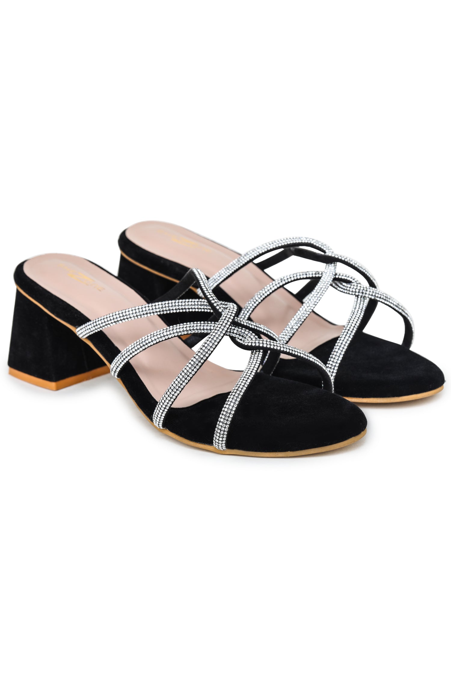 Women Casual Fashion Open Back Sandals - 2 inches Block Heels 