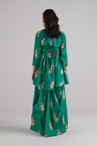 Jade Green Dhoti Kurti Dress