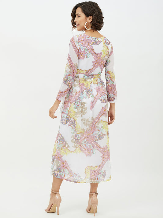 Women's Multi coloured Printed Long dress
