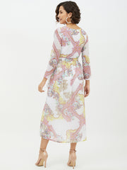 Women's Multi coloured Printed Long dress