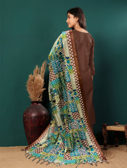 Women V Neck Straight Kurta with Pants & Dupatta