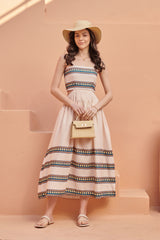 White Sand Criss-Cross Back Dress