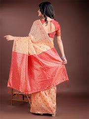 Elegant Sky Blue Cotton Saree with Contrast Pallu – Perfect Blend of Tradition & Comfort