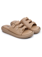 أحذية مسطحة مفتوحة من الأمام سهلة الارتداء، مناسبة للإطلالات الكاجوال