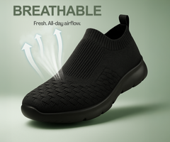 ZONIC Mens Lightweight Knit Sneakers with Memory Insole | Breathable, Anti-Skid Running, Walking & Gym Shoes