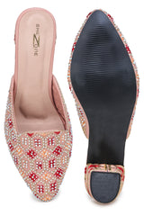 Women Casual Fashion Open Back Sandals - 2 inches Block Heels 