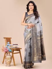 Graceful Light Green Silk Saree – Subtle Sophistication for Every Occasion