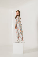 Pista Green Dhoti Jumpsuit Kids