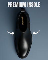 Kraasa Men's Slip On Fashion Chelsea Boots | High Tops, Soft Cushioned Insole, Comfortable Fit, Trendy, Stylish Boots