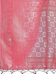 Vibrant Yellow & Blue Lichi Silk Saree with Rich Woven Border and Contrast Blouse – Festive & Wedding Wear