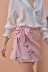 Pink Sand Mini Knotted Skirt