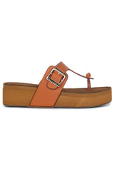 Casual Fashion Sandals 2 Inches Wedge Open Back Round Toe Heels