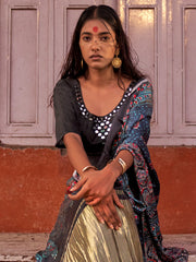 Women's Viscose Silk Printed Designer Saree With Blouse Piece