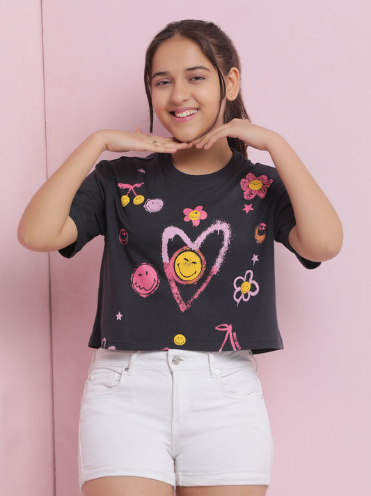 Girls Cotton Crop Top