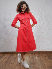 Denim Shirt Dress