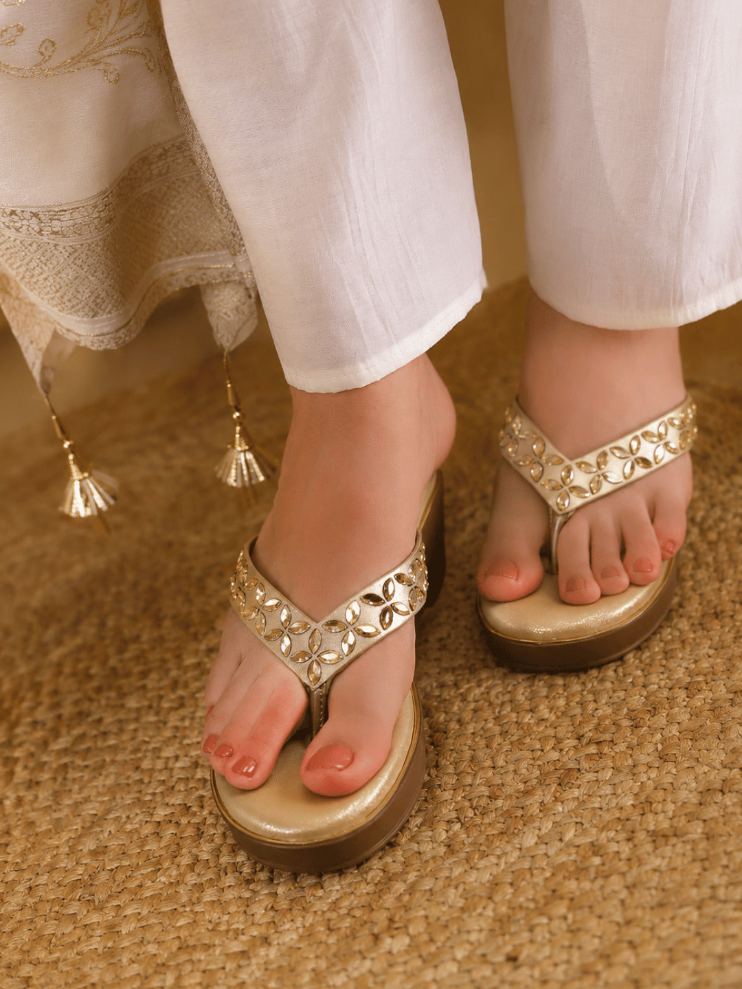 Casual Fashion Open Back Wedge Sandals 2.5 inches Heels