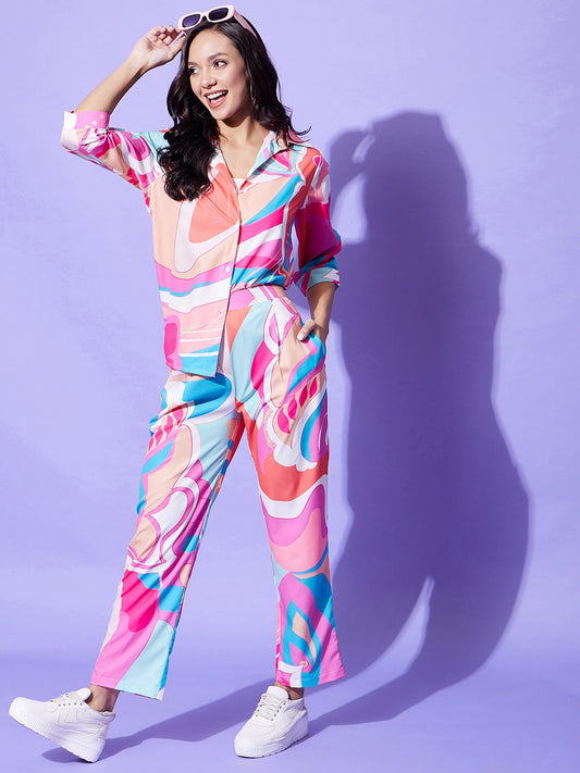 Women's Multi Colored Co-Ord Set