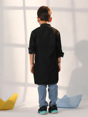 Boys' Black Kurta