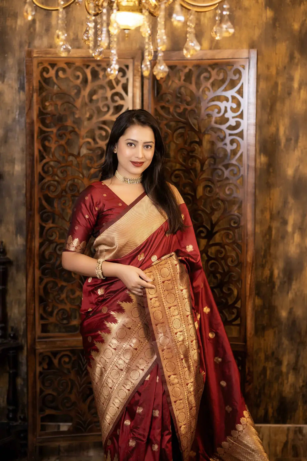 Soft-Poly-Silk-saree-with-stylish-prints-peazari