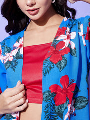 Women's Shrug Top and Trousers 3 piece Set