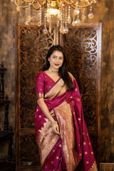 Soft-Poly-Silk-saree-with-stylish-prints-peazari