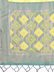 Radiant Linen Cotton Patola Saree - Where Tradition Dances with Elegance