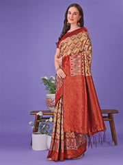 Radiant Lichi Silk Saree – A Touch of Royalty in Every Thread