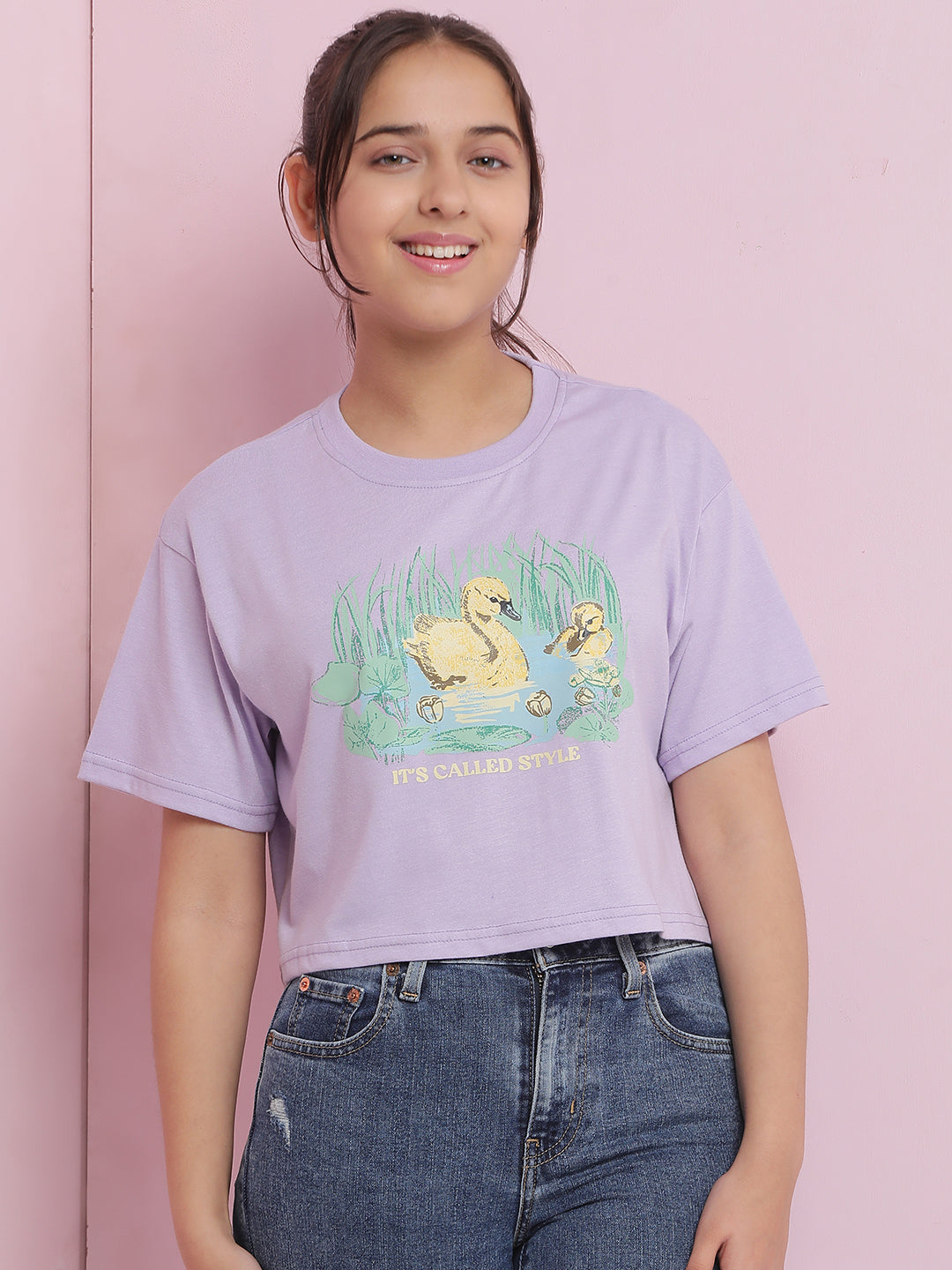 Girls Cotton Crop Top