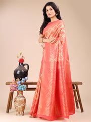Elegant Grey and Gold Silk Saree – Graceful Artistry with Contemporary Charm