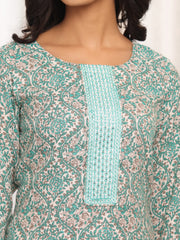 Women Ethnic Printed kurta with Trousers & Dupatta