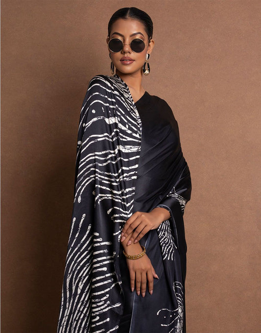 Soft-Modal-Silk-saree-with-stylish-prints-lacoste