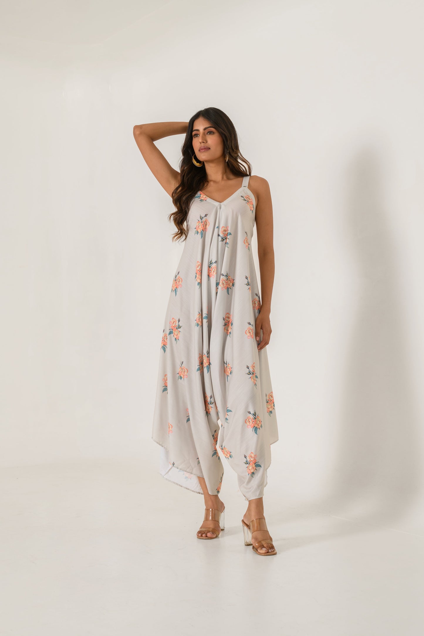 PASHA - Pista Green Palazzo Jumpsuit