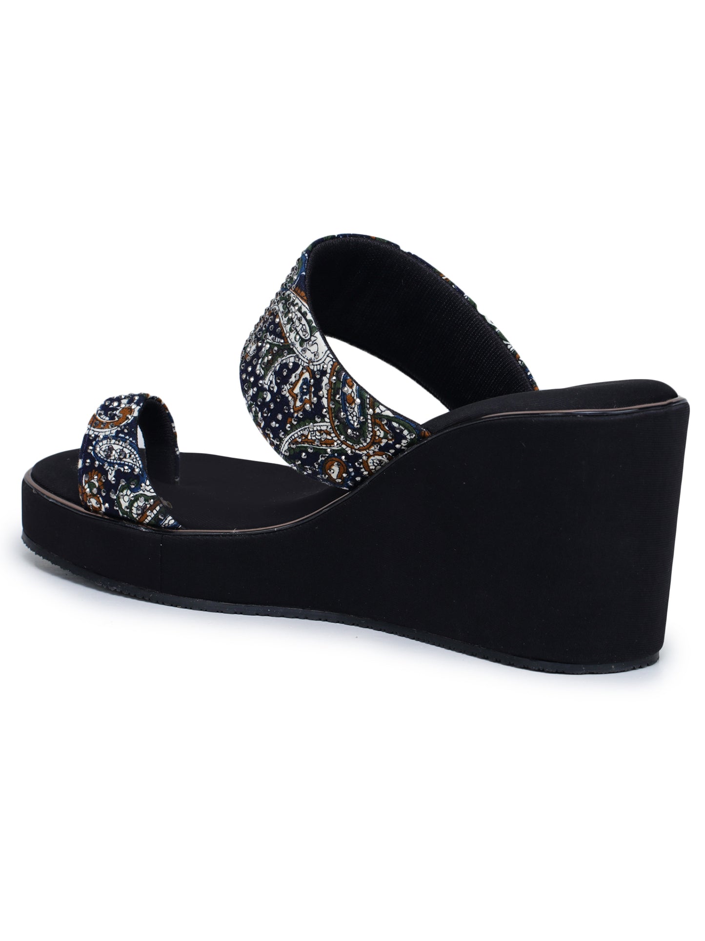 Fashion Open Back Sandal 3 inches Wedge Heels