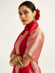 Women's Red Kurta Set