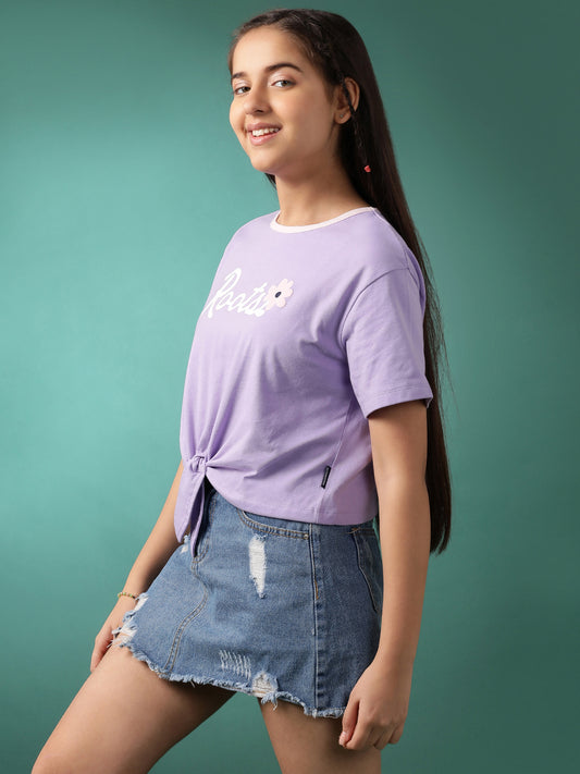 Girls Cotton Crop Top