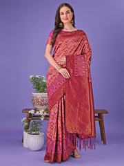 Radiant Lichi Silk Saree – A Touch of Royalty in Every Thread