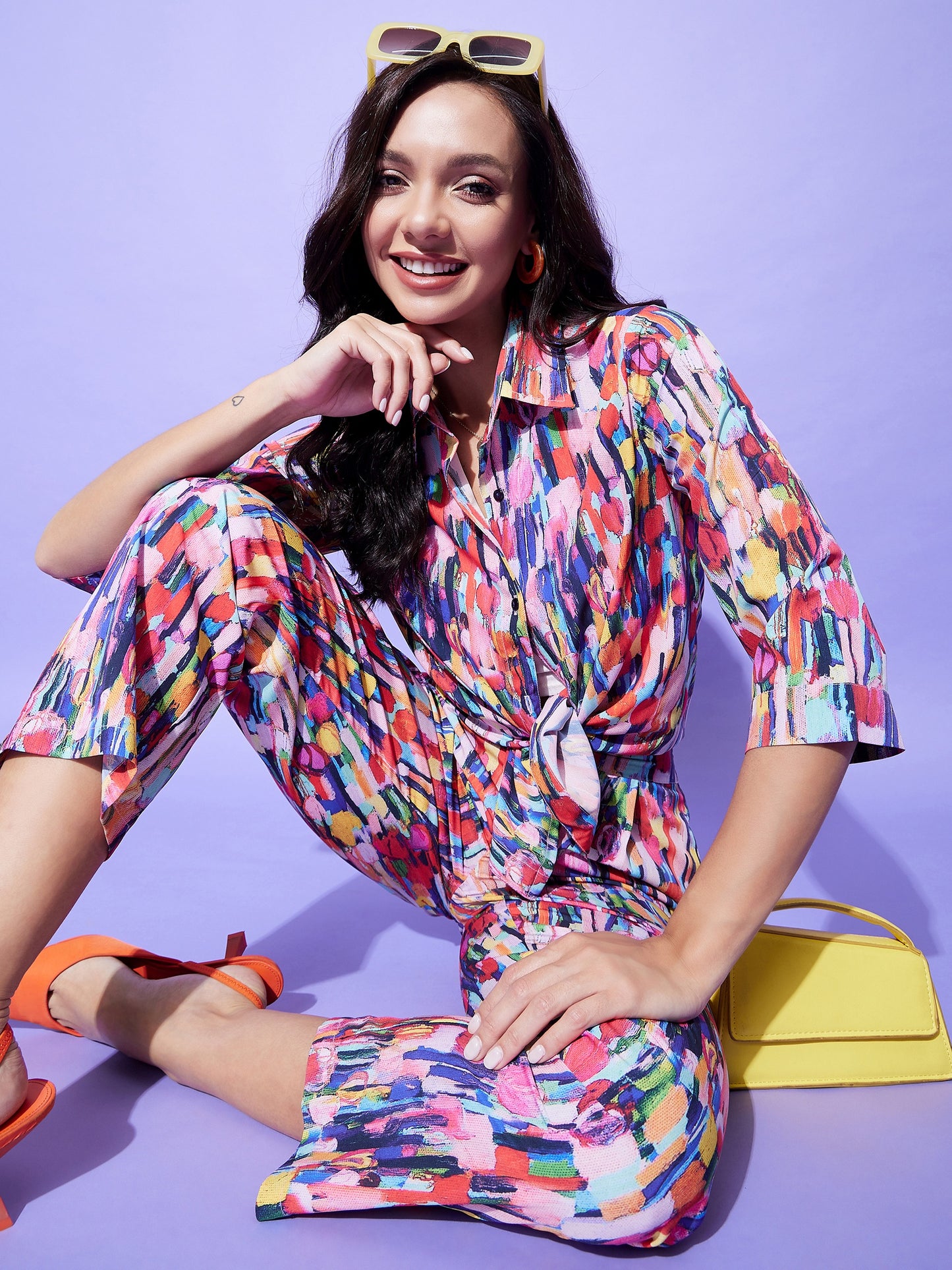 Women's Multi Colored Co-Ord Set