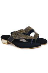 Casual Fashion Sandals 1 Inch Block Open Back Round Toe Heels