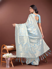 Elegant Yellow Cotton Saree with Golden Zari Work – Graceful Comfort for Everyday & Festive Wear